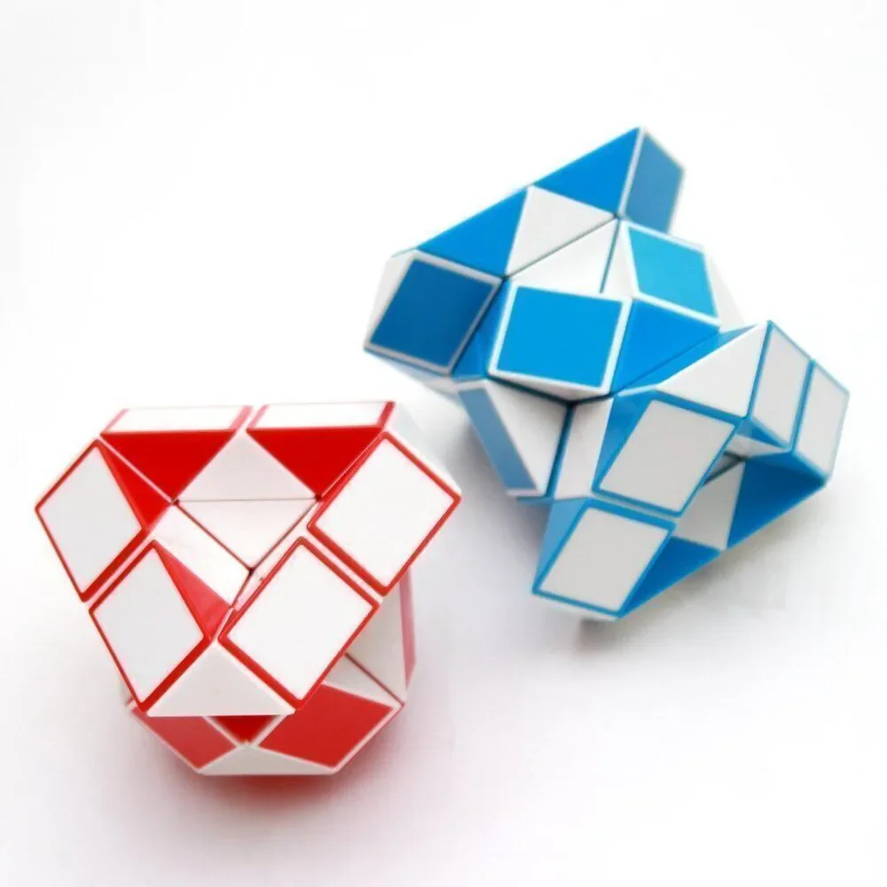 Lot of 2 Magic Rule Snake 3D puzzle gam Cube Twist Transformable‎ Kid Puzzle